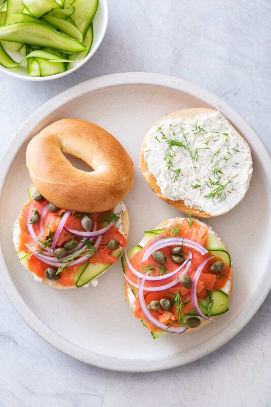 Smoke Salmon Bagel