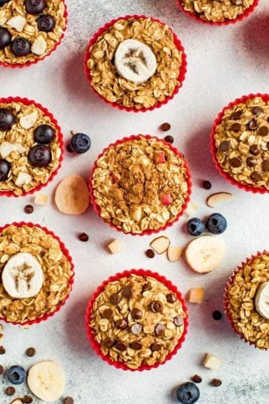 Baked Oatmeal Cups For Meal Prep