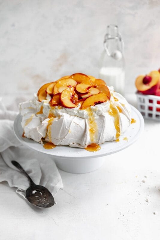 Peach Pavlova