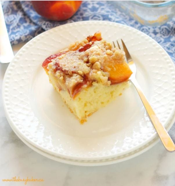 Peach Streusel Cake