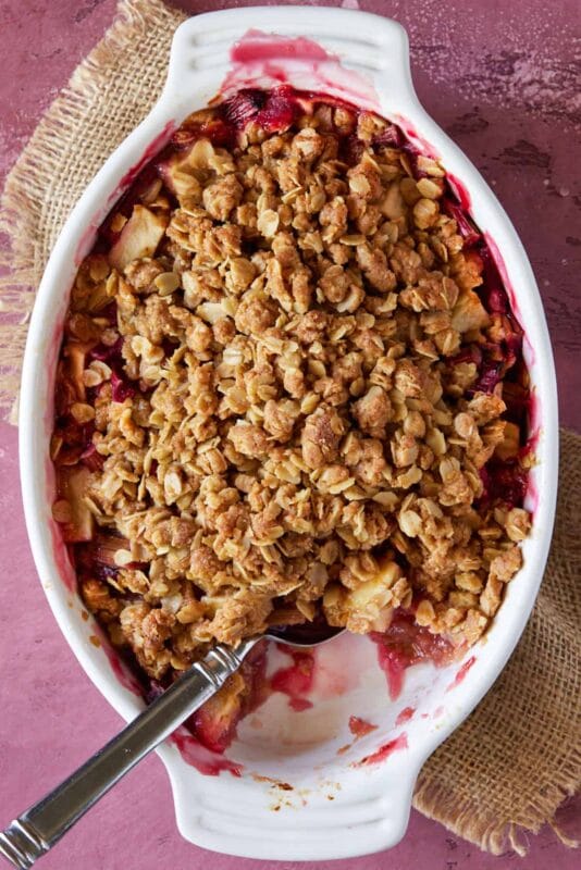 Rhubarb Apple Crisp