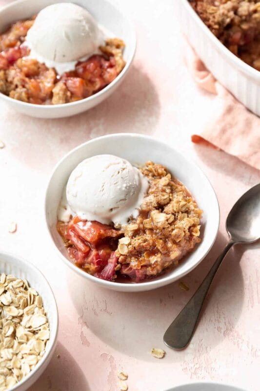 Gluten Free Rhubarb Crisp