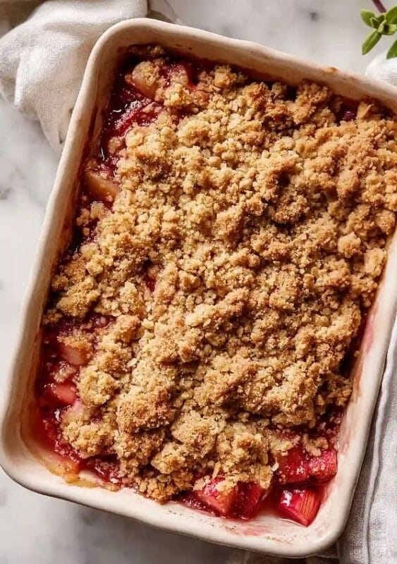 Rhubarb Crumble Crisp