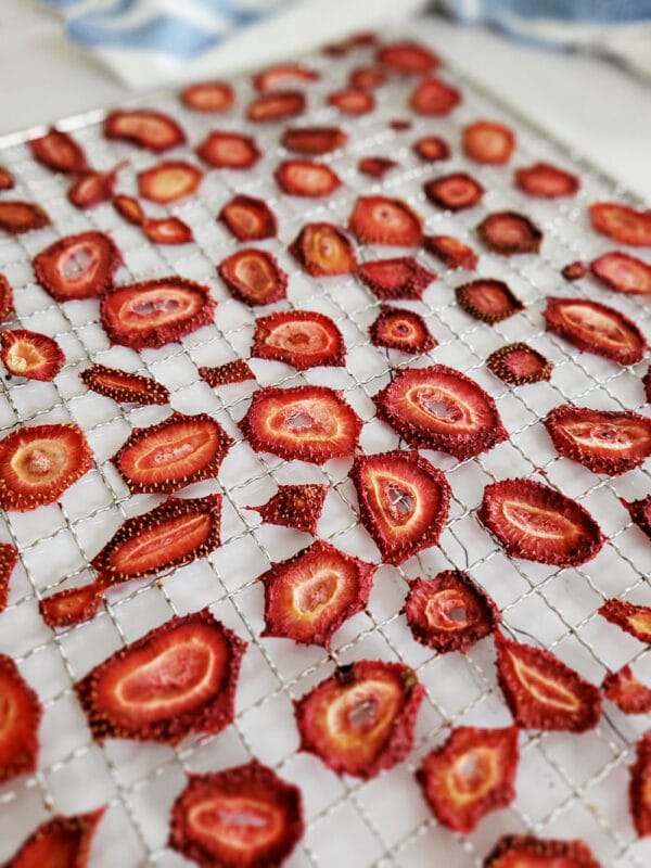 how to dehydrate strawberries