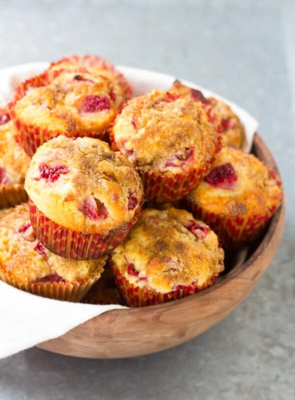 Strawberry Rhubarb Muffins