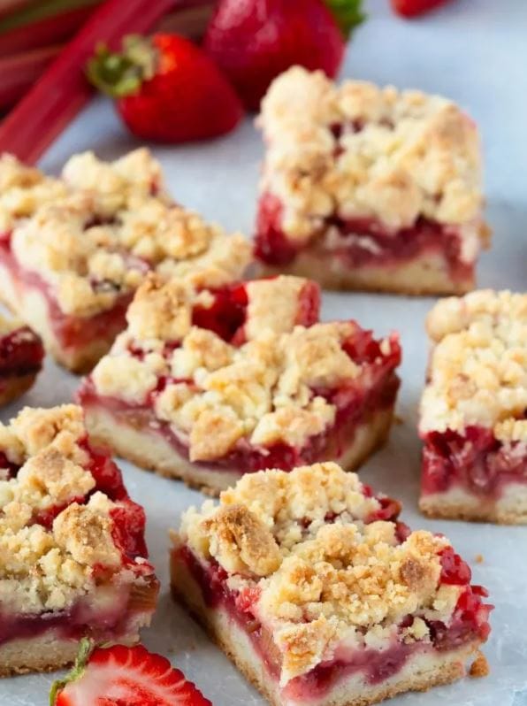 Strawberry Rhubarb Bars