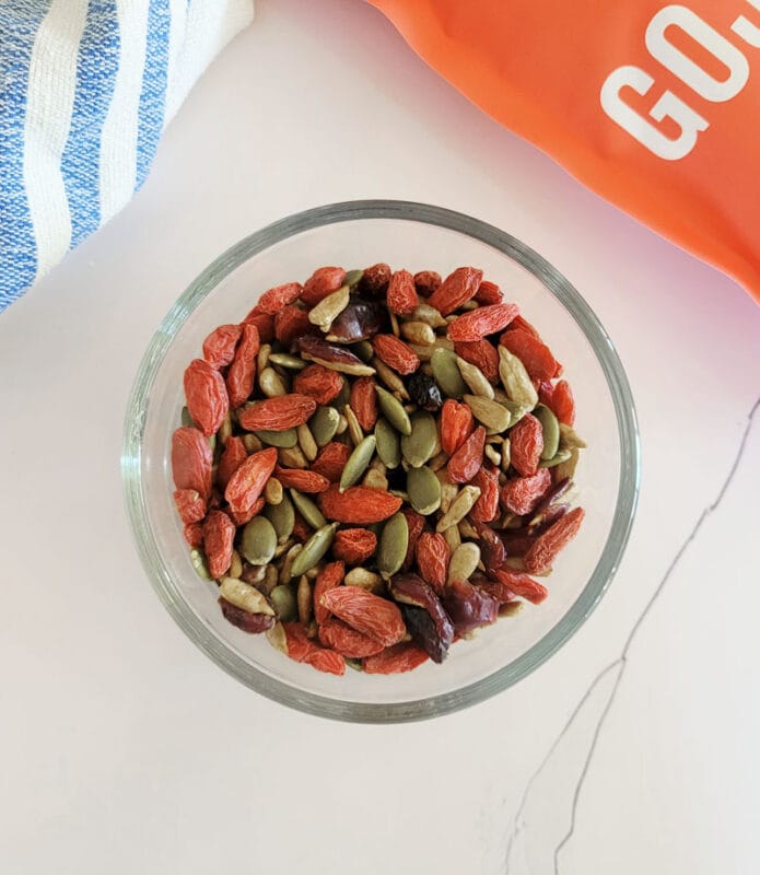 Add goji berries to trail mix