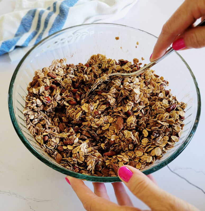 mix the granola well