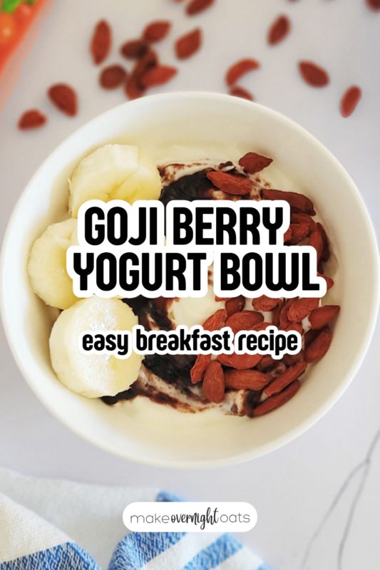 goji berry yogurt bowl